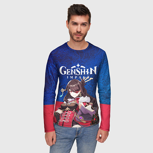 Мужской лонгслив Genshin Impact / 3D-принт – фото 3