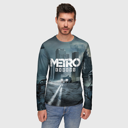 Мужской лонгслив Metro Exodus / 3D-принт – фото 3