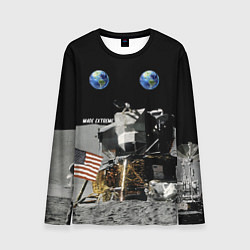 Лонгслив мужской Высадка На Луну, цвет: 3D-принт