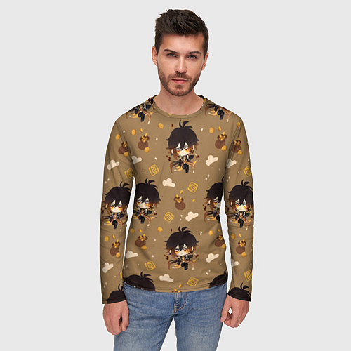 Мужской лонгслив Чиби Чжун Ли / 3D-принт – фото 3