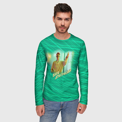 Мужской лонгслив Ваня Дмитриенко / 3D-принт – фото 3