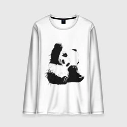 Лонгслив мужской Панда минимализм, цвет: 3D-принт