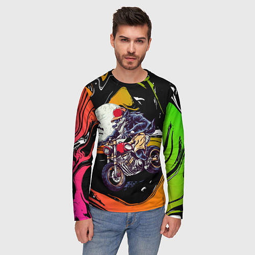 Мужской лонгслив Вульф / 3D-принт – фото 3