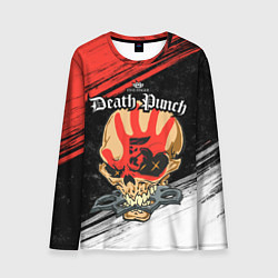 Лонгслив мужской Five Finger Death Punch 7, цвет: 3D-принт