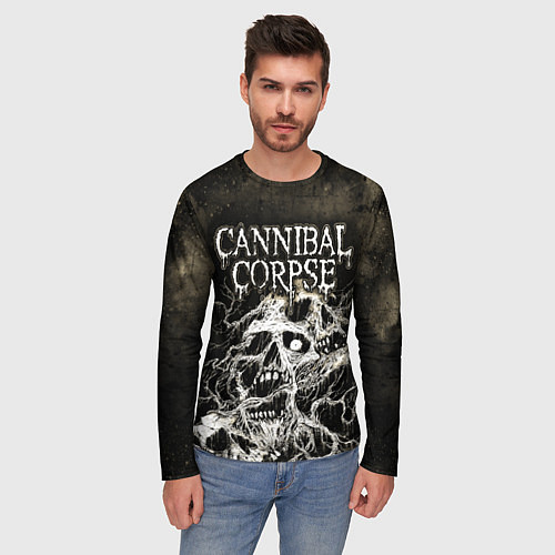Мужской лонгслив Cannibal Corpse / 3D-принт – фото 3
