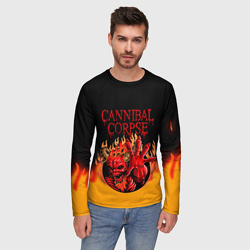 Мужской лонгслив Cannibal Corpse Труп Каннибала Z / 3D-принт – фото 3