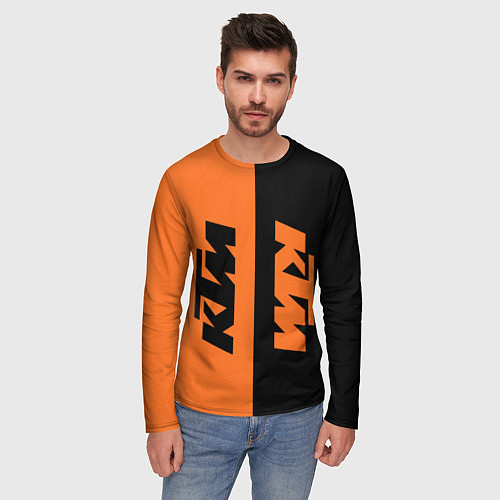 Мужской лонгслив KTM КТМ Z / 3D-принт – фото 3