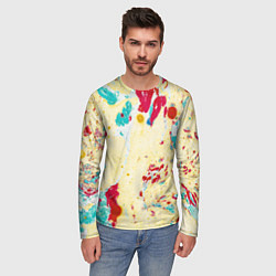 Лонгслив мужской Текстура, цвет: 3D-принт — фото 2