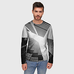 Лонгслив мужской Минимализм, цвет: 3D-принт — фото 2