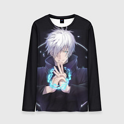 Лонгслив мужской ГОДЖО САТОРУ GOJO SATORU, цвет: 3D-принт