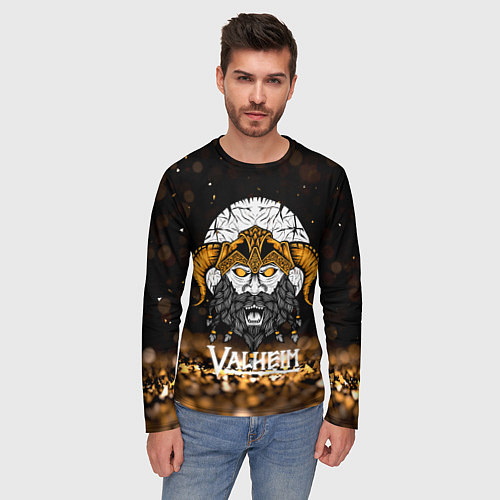 Мужской лонгслив Valheim Viking Gold / 3D-принт – фото 3