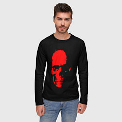 Лонгслив мужской Кровавый череп, цвет: 3D-принт — фото 2