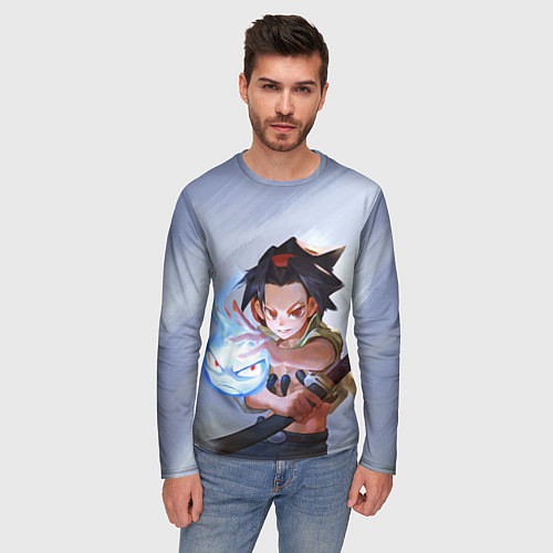 Мужской лонгслив Asakura Yo / 3D-принт – фото 3