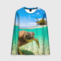 Лонгслив мужской Морская черепашка, цвет: 3D-принт