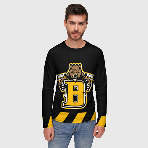 Мужской лонгслив BOSTON BRUINS / 3D-принт – фото 3