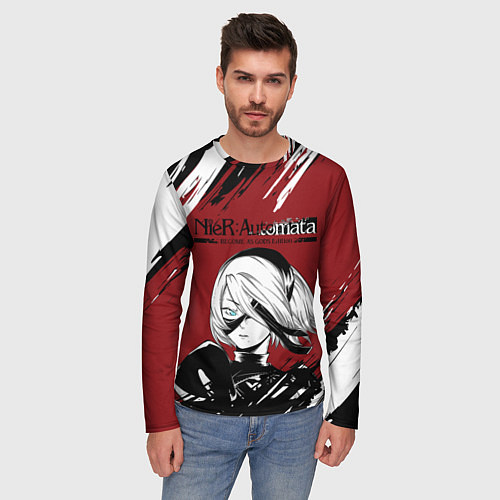 Мужской лонгслив ЙоРХа Nier Automata Z / 3D-принт – фото 3