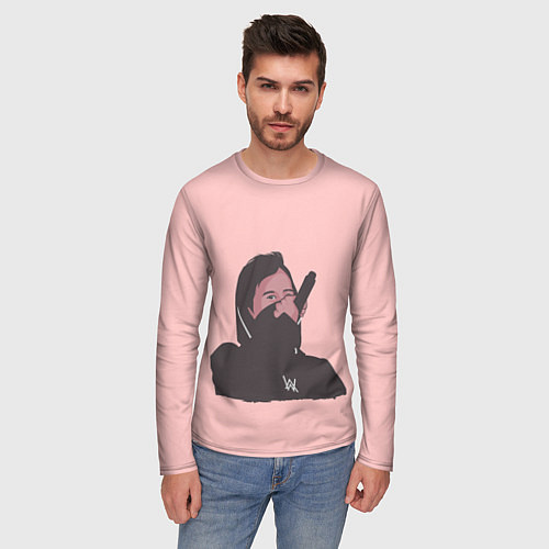 Мужской лонгслив Alan Walker Алан Уокер Z / 3D-принт – фото 3