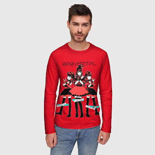 Мужской лонгслив Yui Su Moa / 3D-принт – фото 3