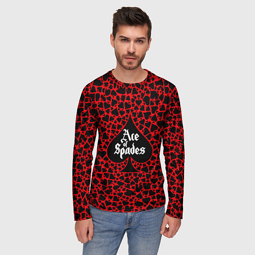 Мужской лонгслив Ace of spades / 3D-принт – фото 3