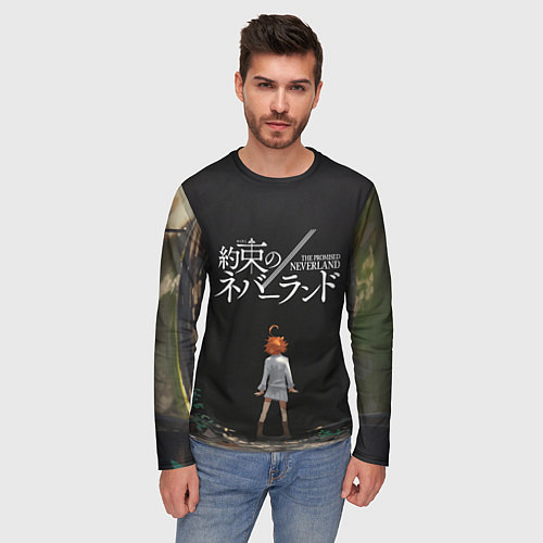 Мужской лонгслив Emma The Promised Neverland Z / 3D-принт – фото 3
