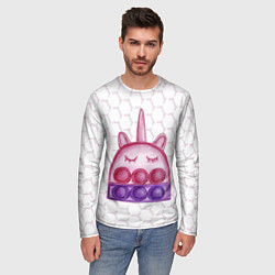 Лонгслив мужской POP IT ЕДИНОРОГ ПОП ИТ, цвет: 3D-принт — фото 2
