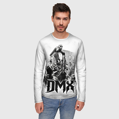 Мужской лонгслив DMX / 3D-принт – фото 3