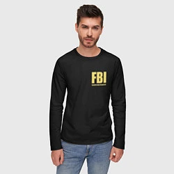 Лонгслив мужской FBI Female Body Inspector, цвет: 3D-принт — фото 2