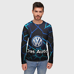 Лонгслив мужской Volkswagen слоган Das Auto, цвет: 3D-принт — фото 2