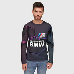 Лонгслив мужской BMW Perfomance, цвет: 3D-принт — фото 2