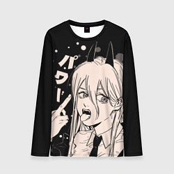 Лонгслив мужской Пауэр, Человек-бензопила, цвет: 3D-принт