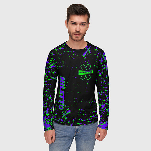 Мужской лонгслив NILETTO ЛЮБИМКА / 3D-принт – фото 3