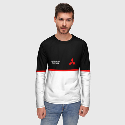 Мужской лонгслив Mitsubushi Два цвета / 3D-принт – фото 3