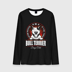 Лонгслив мужской Бультерьер Bull Terrier, цвет: 3D-принт