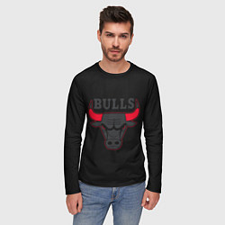 Лонгслив мужской CHICAGO BULLS ЧИКАГО БУЛЛС ЯРОСТЬ БЫКА, цвет: 3D-принт — фото 2