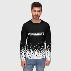 Лонгслив мужской Minecraft Майнкрафт логотип, цвет: 3D-принт — фото 2