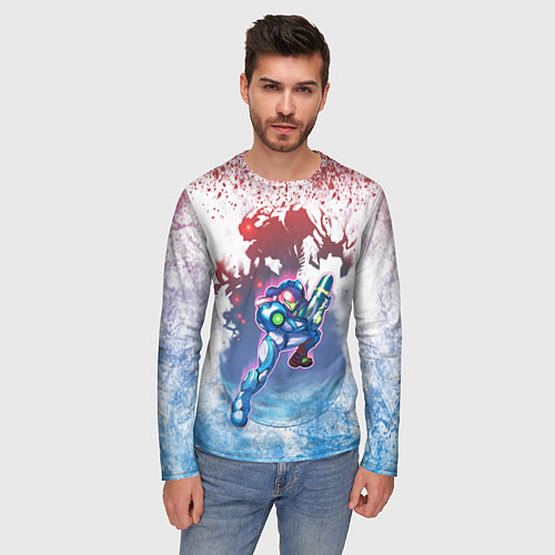 Мужской лонгслив Samus Aran Robo / 3D-принт – фото 3