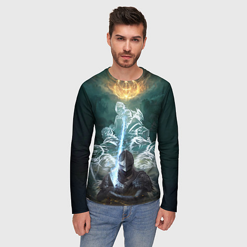 Мужской лонгслив Elden Ring рыцарь и предшественники серии Souls El / 3D-принт – фото 3