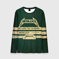 Лонгслив мужской No Life til Leather - Metallica, цвет: 3D-принт