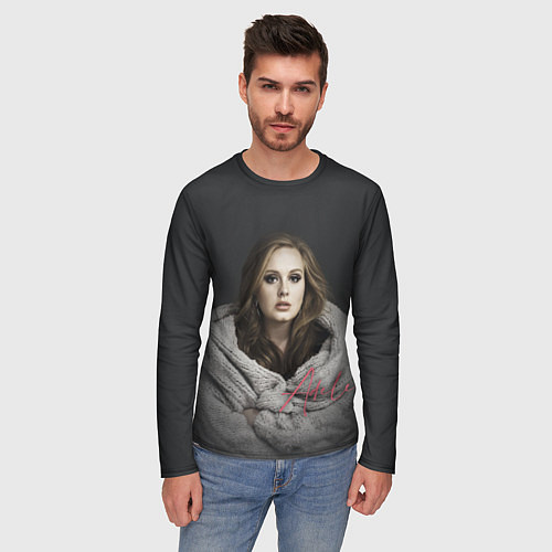 Мужской лонгслив Фото Адель / 3D-принт – фото 3