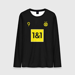 Лонгслив мужской Haaland 9 - Borussia Dortmund, цвет: 3D-принт