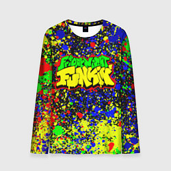 Лонгслив мужской Friday Night Funkin Logo Acid Style, цвет: 3D-принт