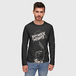 Лонгслив мужской Элизабет тянется к небу, цвет: 3D-принт — фото 2