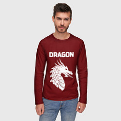 Лонгслив мужской WHITE DRAGON, цвет: 3D-принт — фото 2
