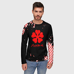 Лонгслив мужской Чёрный клевер патер, цвет: 3D-принт — фото 2