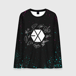 Лонгслив мужской EXO BAND НЕОНОВЫЕ БРЫЗГИ КРАСОК, цвет: 3D-принт