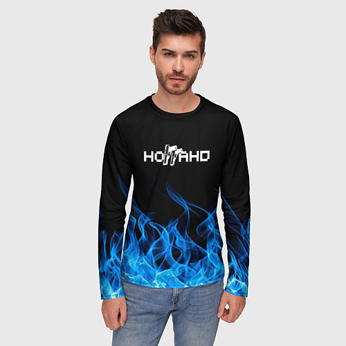 Мужской лонгслив Ноггано 228: Огонь / 3D-принт – фото 3