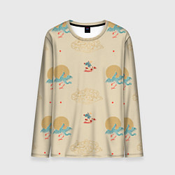 Мужской лонгслив Китайский орнамент Феникс