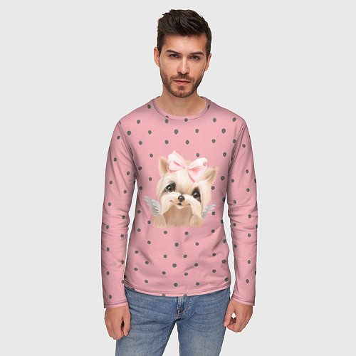 Мужской лонгслив Йорк с крылышками / 3D-принт – фото 3