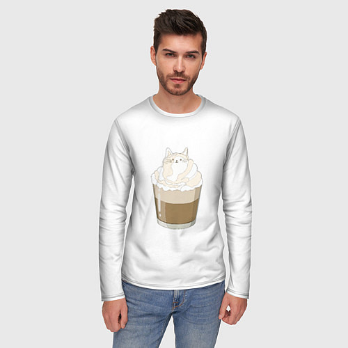 Мужской лонгслив Catuccino / 3D-принт – фото 3