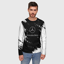 Лонгслив мужской Mercedes-Benz Авто, цвет: 3D-принт — фото 2